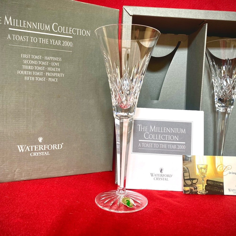 Waterford Crystal HEALTH Toasting Flute
From 2000.